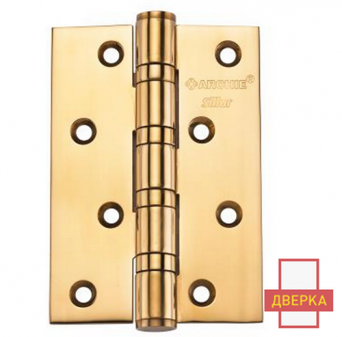 Петля врезная Sillur A010-C 100X70X3-4BB P.GOLD