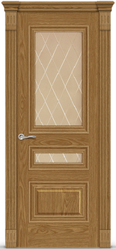 Элеганс-2 стекло бронзовое с алмазной гравировкой ромб 