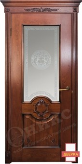 Рада Красное дерево с черной патиной Художественный сатинат Голова